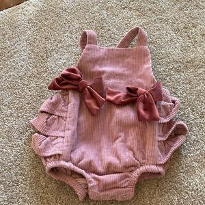 Mud Pie pink corduroy bubble